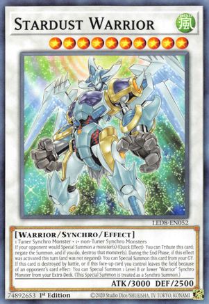 Stardust Warrior (LED8-EN052) - Legendary Duelists: Synchro Storm 1st Edition Legendary Duelists: Synchro Storm Yugioh Single Squirtle Squad Card Shop.