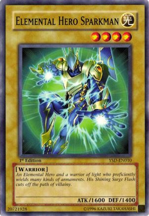 Elemental HERO Sparkman (YSD-ENS01) - Starter Deck 2006 Limited Starter Deck 2006 Yugioh Single Squirtle Squad Card Shop.