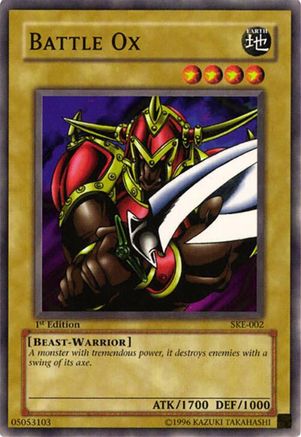 Battle Ox (SKE-002) - Starter Deck: Kaiba Evolution Unlimited Starter Deck: Kaiba Evolution Yugioh Single Squirtle Squad Card Shop.