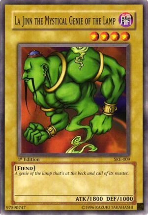 La Jinn the Mystical Genie of the Lamp (SKE-009) - Starter Deck: Kaiba Evolution 1st Edition Starter Deck: Kaiba Evolution Yugioh Single Squirtle Squad Card Shop.
