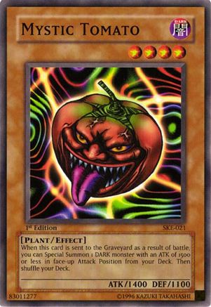 Mystic Tomato (SKE-021) - Starter Deck: Kaiba Evolution Unlimited Starter Deck: Kaiba Evolution Yugioh Single Squirtle Squad Card Shop.