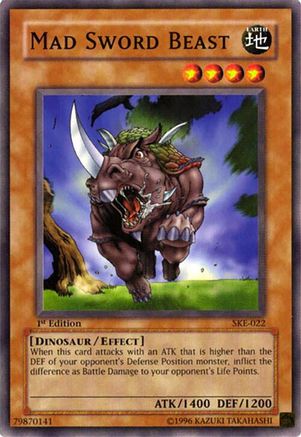 Mad Sword Beast (SKE-022) - Starter Deck: Kaiba Evolution Unlimited Starter Deck: Kaiba Evolution Yugioh Single Squirtle Squad Card Shop.