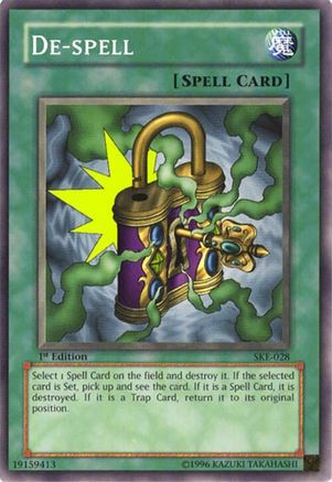 De-Spell (SKE-028) - Starter Deck: Kaiba Evolution 1st Edition Starter Deck: Kaiba Evolution Yugioh Single Squirtle Squad Card Shop.