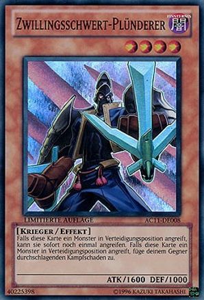 Twin-Sword Marauder (German) - "Zwillingsschwert-Plunderer" (AC11-DE008) - Advent Calendar 2011 (Adventskalender) Limited Advent Calendar 2011 (Adventskalender) Yugioh Single Squirtle Squad Card Shop.