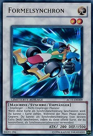 Formula Synchron (German) - "Formelsynchron" (AC11-DE009) - Advent Calendar 2011 (Adventskalender) Limited Advent Calendar 2011 (Adventskalender) Yugioh Single Squirtle Squad Card Shop.