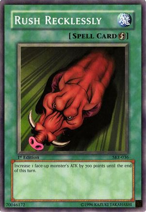 Rush Recklessly (SKE-036) - Starter Deck: Kaiba Evolution 1st Edition Starter Deck: Kaiba Evolution Yugioh Single Squirtle Squad Card Shop.