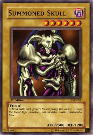 Summoned Skull (SYE-005) - Starter Deck: Yugi Evolution 1st Edition Starter Deck: Yugi Evolution Yugioh Single Squirtle Squad Card Shop.
