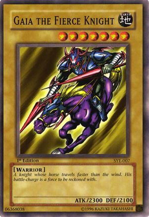 Gaia The Fierce Knight (SYE-007) - Starter Deck: Yugi Evolution 1st Edition Starter Deck: Yugi Evolution Yugioh Single Squirtle Squad Card Shop.