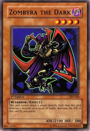 Zombyra the Dark (SYE-022) - Starter Deck: Yugi Evolution 1st Edition Starter Deck: Yugi Evolution Yugioh Single Squirtle Squad Card Shop.
