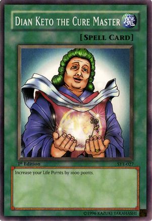 Dian Keto the Cure Master (SYE-027) - Starter Deck: Yugi Evolution 1st Edition Starter Deck: Yugi Evolution Yugioh Single Squirtle Squad Card Shop.