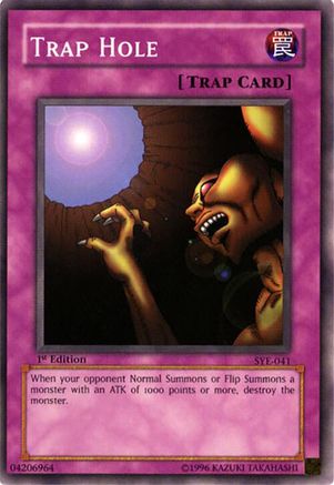 Trap Hole (SYE-041) - Starter Deck: Yugi Evolution Unlimited Starter Deck: Yugi Evolution Yugioh Single Squirtle Squad Card Shop.
