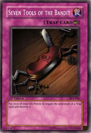 Seven Tools of the Bandit (SYE-044) - Starter Deck: Yugi Evolution 1st Edition Starter Deck: Yugi Evolution Yugioh Single Squirtle Squad Card Shop.
