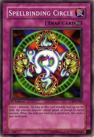 Spellbinding Circle (SYE-045) - Starter Deck: Yugi Evolution Unlimited Starter Deck: Yugi Evolution Yugioh Single Squirtle Squad Card Shop.