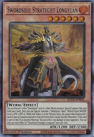 Swordsoul Strategist Longyuan (BODE-EN005) - Burst of Destiny 1st Edition Burst of Destiny Yugioh Single Squirtle Squad Card Shop.