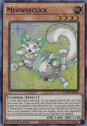 Meowseclick (BODE-EN034) - Burst of Destiny 1st Edition Burst of Destiny Yugioh Single Squirtle Squad Card Shop.