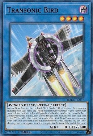 Transonic Bird (BODE-EN037) - Burst of Destiny 1st Edition Burst of Destiny Yugioh Single Squirtle Squad Card Shop.
