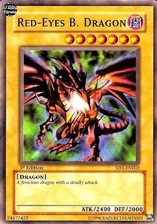 Red-Eyes B. Dragon (SD1-EN002) - Structure Deck: Dragon's Roar 1st Edition Structure Deck: Dragon's Roar Yugioh Single Squirtle Squad Card Shop.