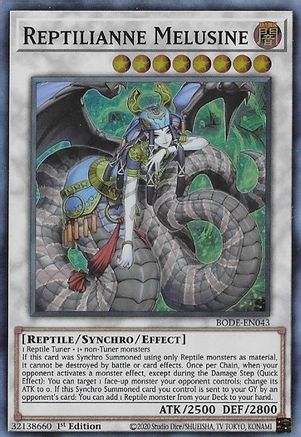 Reptilianne Melusine (BODE-EN043) - Burst of Destiny 1st Edition Burst of Destiny Yugioh Single Squirtle Squad Card Shop.