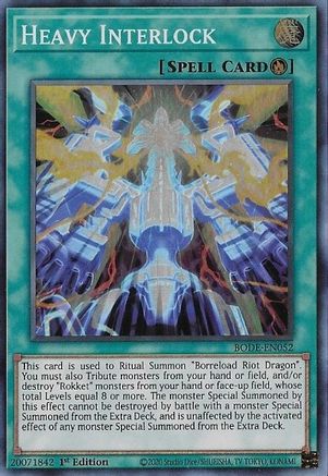 Heavy Interlock (BODE-EN052) - Burst of Destiny 1st Edition Burst of Destiny Yugioh Single Squirtle Squad Card Shop.