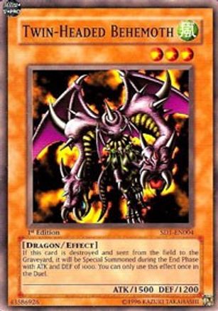 Twin-Headed Behemoth (SD1-EN004) - Structure Deck: Dragon's Roar Unlimited Structure Deck: Dragon's Roar Yugioh Single Squirtle Squad Card Shop.