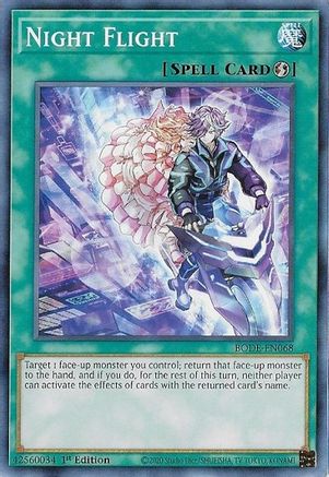Night Flight (BODE-EN068) - Burst of Destiny 1st Edition Burst of Destiny Yugioh Single Squirtle Squad Card Shop.