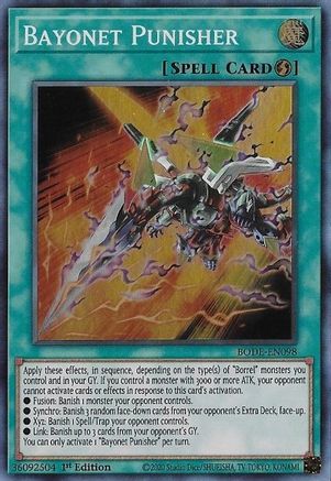 Bayonet Punisher (BODE-EN098) - Burst of Destiny 1st Edition Burst of Destiny Yugioh Single Squirtle Squad Card Shop.