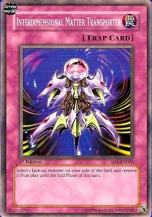 Interdimensional Matter Transporter (SD1-EN026) - Structure Deck: Dragon's Roar Unlimited Structure Deck: Dragon's Roar Yugioh Single Squirtle Squad Card Shop.