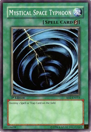 Mystical Space Typhoon (SD2-EN014) - Structure Deck: Zombie Madness 1st Edition Structure Deck: Zombie Madness Yugioh Single Squirtle Squad Card Shop.