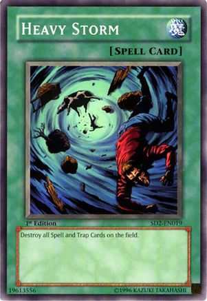 Heavy Storm (SD2-EN019) - Structure Deck: Zombie Madness 1st Edition Structure Deck: Zombie Madness Yugioh Single Squirtle Squad Card Shop.
