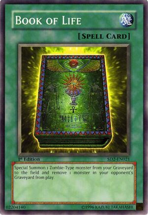 Book of Life (SD2-EN021) - Structure Deck: Zombie Madness Unlimited Structure Deck: Zombie Madness Yugioh Single Squirtle Squad Card Shop.