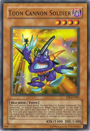 Toon Cannon Soldier (TP6-EN001) - Tournament Pack 6 Unlimited Tournament Pack 6 Yugioh Single Squirtle Squad Card Shop.