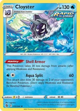 Cloyster 051 SWSH08 Fusion Strike - Rare