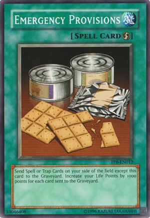 Emergency Provisions (TP6-EN012) - Tournament Pack 6 Unlimited Tournament Pack 6 Yugioh Single Squirtle Squad Card Shop.