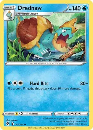 Drednaw 081 SWSH08 Fusion Strike - Uncommon