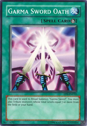Garma Sword Oath (TP8-EN010) - Tournament Pack 8 Unlimited Tournament Pack 8 Yugioh Single Squirtle Squad Card Shop.