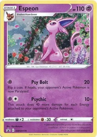 Espeon SWSH174 - Holofoil SWSH Sword & Shield Promo Cards - Promo