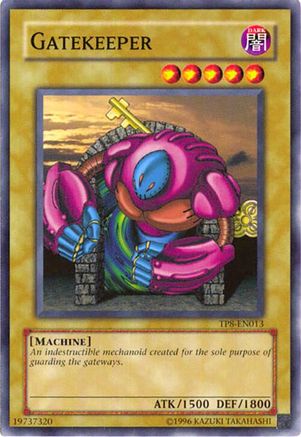 Gatekeeper (TP8-EN013) - Tournament Pack 8 Unlimited Tournament Pack 8 Yugioh Single Squirtle Squad Card Shop.