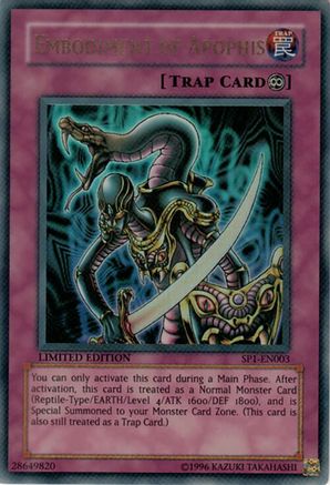 Embodiment of Apophis (SP1-EN003) - Sneak Preview Series 1 Limited Sneak Preview Series 1 Yugioh Single Squirtle Squad Card Shop.
