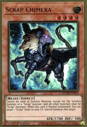 Scrap Chimera (MGED-EN010) - Maximum Gold: El Dorado 1st Edition Maximum Gold: El Dorado Yugioh Single Squirtle Squad Card Shop.