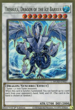 Trishula, Dragon of the Ice Barrier (MGED-EN027) - Maximum Gold: El Dorado 1st Edition Maximum Gold: El Dorado Yugioh Single Squirtle Squad Card Shop.