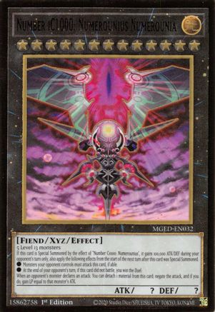 Number iC1000: Numerounius Numerounia (MGED-EN032) - Maximum Gold: El Dorado 1st Edition Maximum Gold: El Dorado Yugioh Single Squirtle Squad Card Shop.