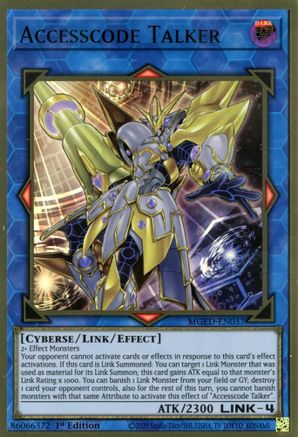 Accesscode Talker (MGED-EN037) - Maximum Gold: El Dorado 1st Edition Maximum Gold: El Dorado Yugioh Single Squirtle Squad Card Shop.