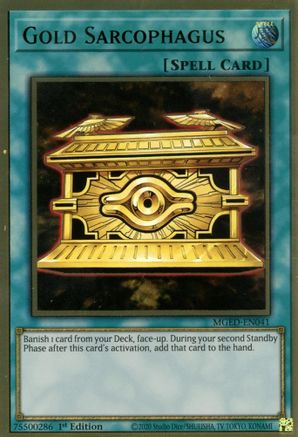 Gold Sarcophagus (MGED-EN041) - Maximum Gold: El Dorado 1st Edition Maximum Gold: El Dorado Yugioh Single Squirtle Squad Card Shop.