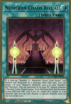 Numeron Chaos Ritual (MGED-EN050) - Maximum Gold: El Dorado 1st Edition Maximum Gold: El Dorado Yugioh Single Squirtle Squad Card Shop.