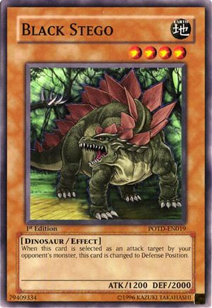 Black Stego (POTD-EN019) - Power of the Duelist 1st Edition Power of the Duelist Yugioh Single Squirtle Squad Card Shop.