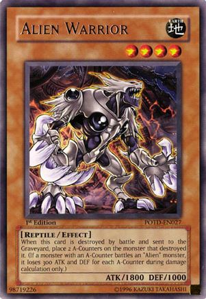 Alien Warrior (POTD-EN027) - Power of the Duelist 1st Edition Power of the Duelist Yugioh Single Squirtle Squad Card Shop.
