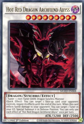Hot Red Dragon Archfiend Abyss (MGED-EN068) - Maximum Gold: El Dorado 1st Edition Maximum Gold: El Dorado Yugioh Single Squirtle Squad Card Shop.
