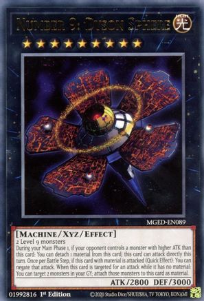 Number 9: Dyson Sphere (MGED-EN089) - Maximum Gold: El Dorado 1st Edition Maximum Gold: El Dorado Yugioh Single Squirtle Squad Card Shop.
