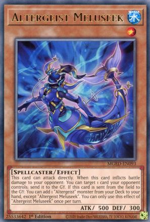 Altergeist Meluseek (MGED-EN093) - Maximum Gold: El Dorado 1st Edition Maximum Gold: El Dorado Yugioh Single Squirtle Squad Card Shop.