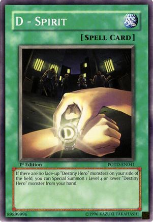 D - Spirit (POTD-EN041) - Power of the Duelist Unlimited Power of the Duelist Yugioh Single Squirtle Squad Card Shop.